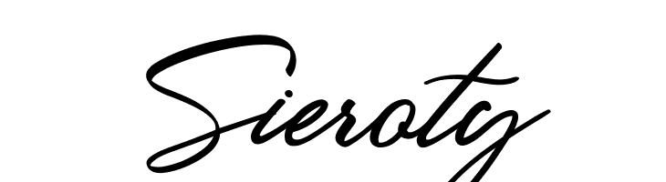 Sieroty  Frei Schriftart Herunterladen