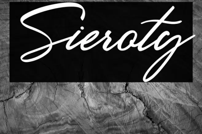 Sieroty Font examples