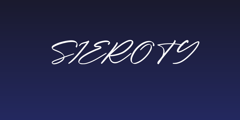 Sieroty Social Header