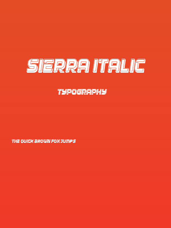 Sierra Italic Poster