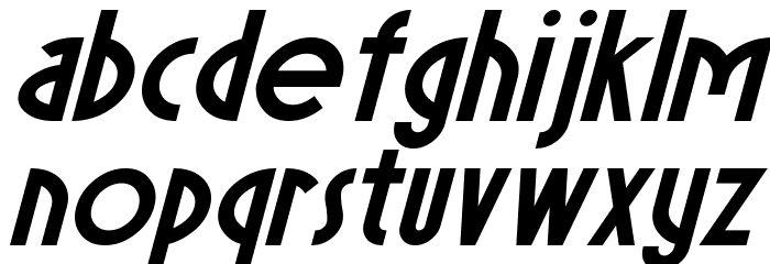 Sierra Madre Bold Italic Font LOWERCASE