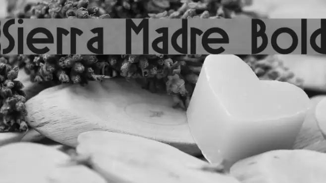 Sierra Madre Bold Font examples