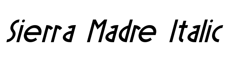 Sierra Madre Italic Fonte