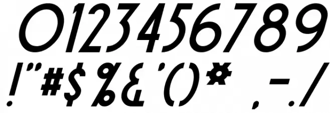 Sierra Madre Italic Font OTHER CHARS