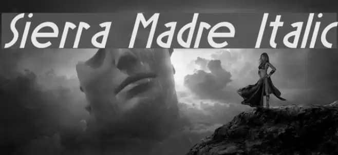 Sierra Madre Italic Font examples