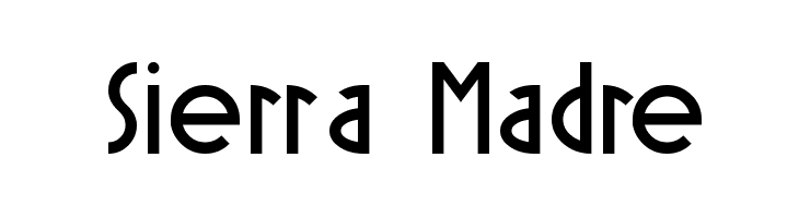 Sierra Madre Font