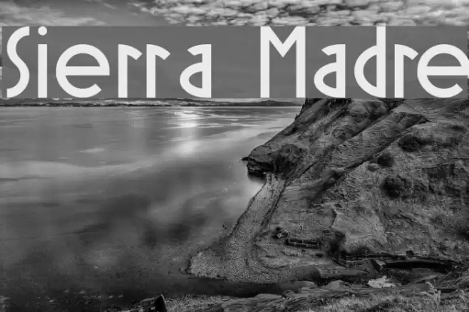Sierra Madre Font examples