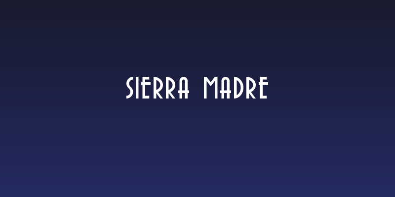 Sierra Madre Social Header