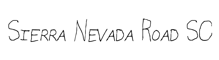 Sierra Nevada Road SC  Free Fonts Download