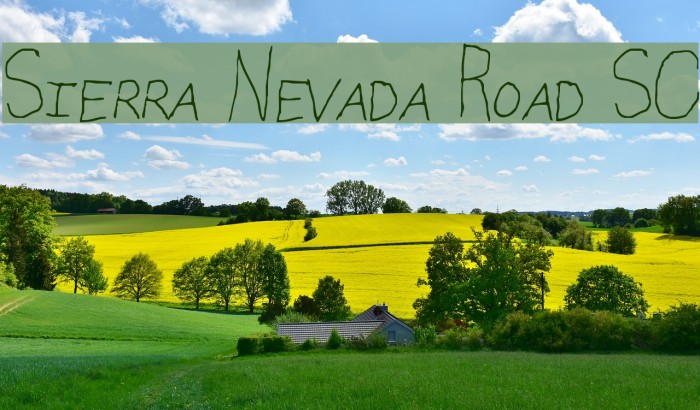 Sierra Nevada Road SC Font examples