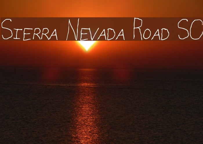 Sierra Nevada Road SC Font examples