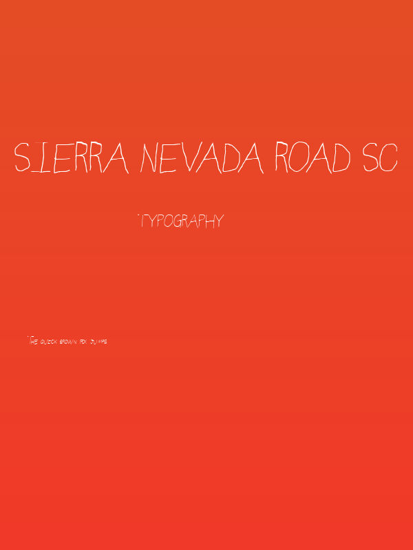 Sierra Nevada Road SC Poster