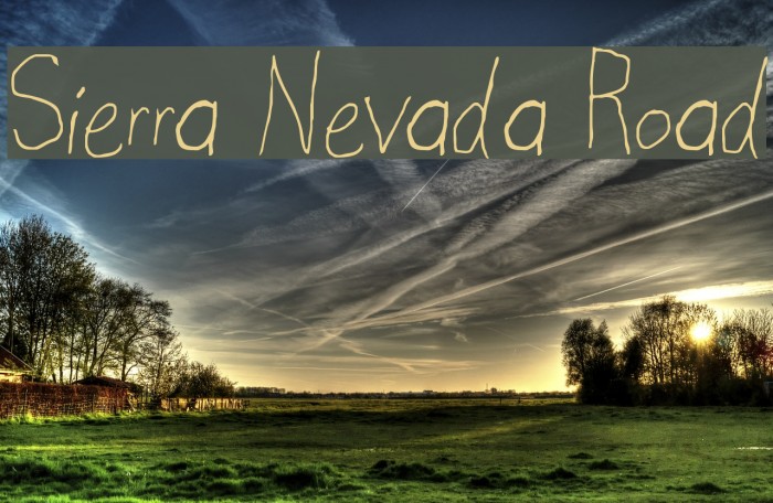 Sierra Nevada Road Font examples