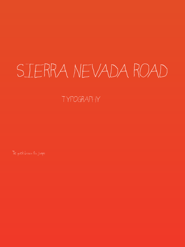 Sierra Nevada Road Poster