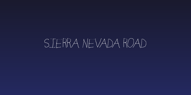 Sierra Nevada Road Social Header