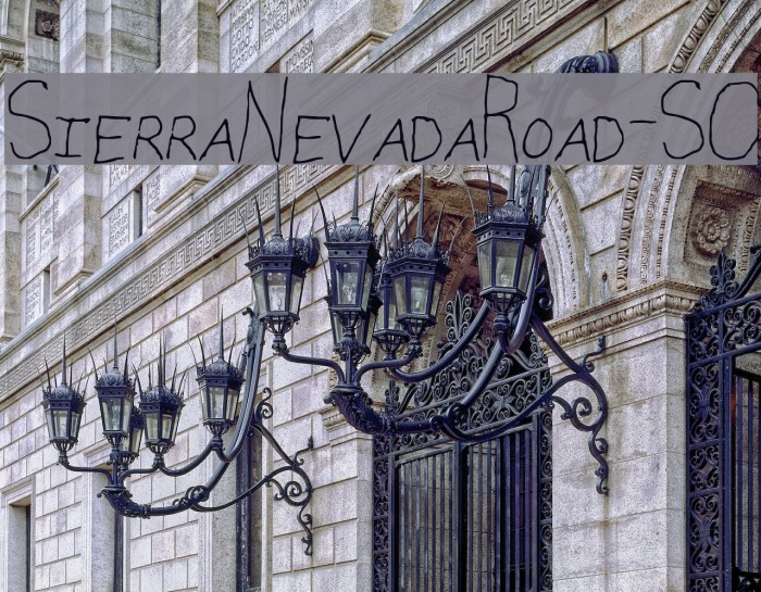 SierraNevadaRoad-SC Example 1