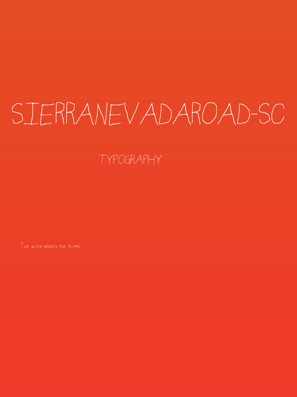 SierraNevadaRoad-SC Poster