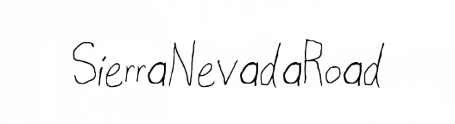 SierraNevadaRoad  Fuentes Gratis Descargar