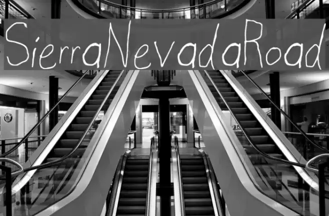 SierraNevadaRoad Font examples