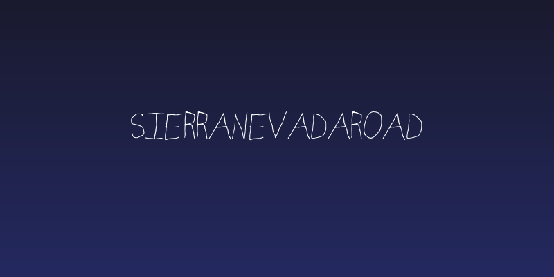 SierraNevadaRoad Social Header