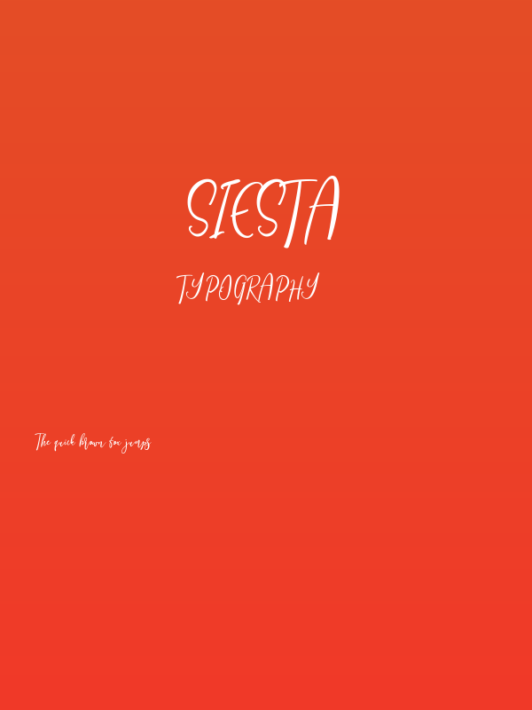 Siesta Poster