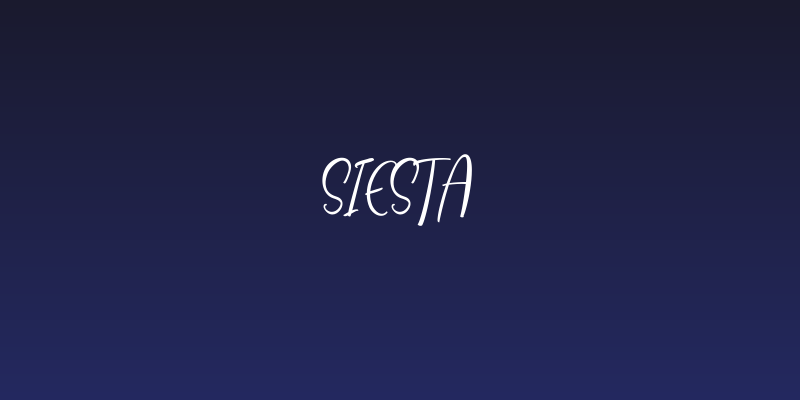 Siesta Social Header