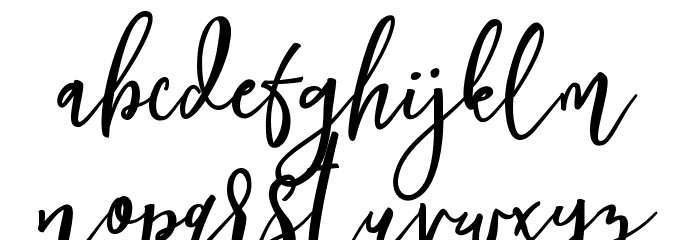 Siesta Font LOWERCASE