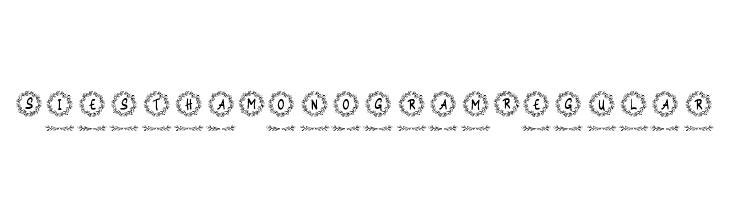 Siestha Monogram Regular  Descarca Fonturi Gratis