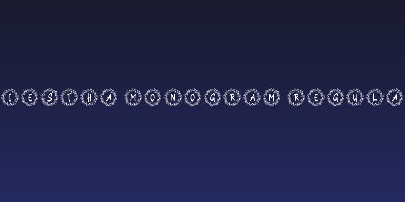 Siestha Monogram Regular Social Header