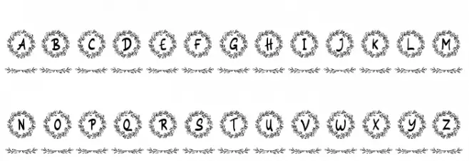 Siestha Monogram Regular 字体 小写
