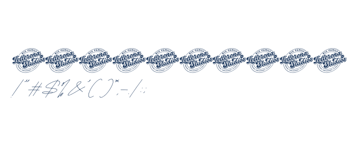 Sifnatur Risthofa DEMO VERSION Italic Other Characters