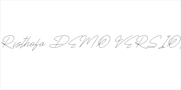 Sifnatur Risthofa DEMO VERSION Italic Logo