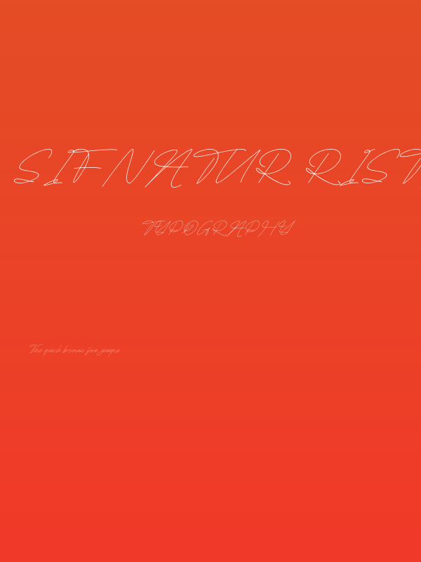 Sifnatur Risthofa DEMO VERSION Italic Poster