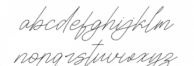 Sifnatur Risthofa DEMO VERSION Italic Caratteri MINUSCOLO