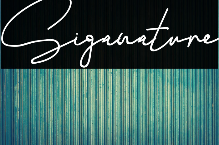 Siganature Example 3