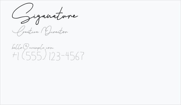 Siganature Business Card
