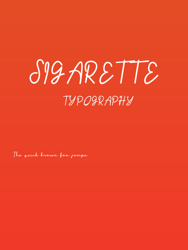 Sigarette Poster