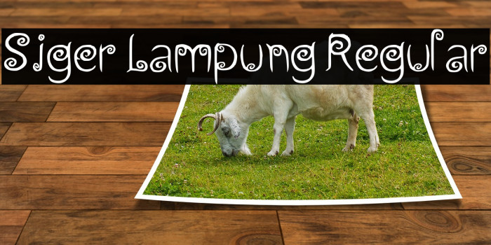 Siger Lampung Regular Font examples