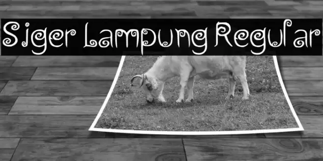 Siger Lampung Regular Font examples