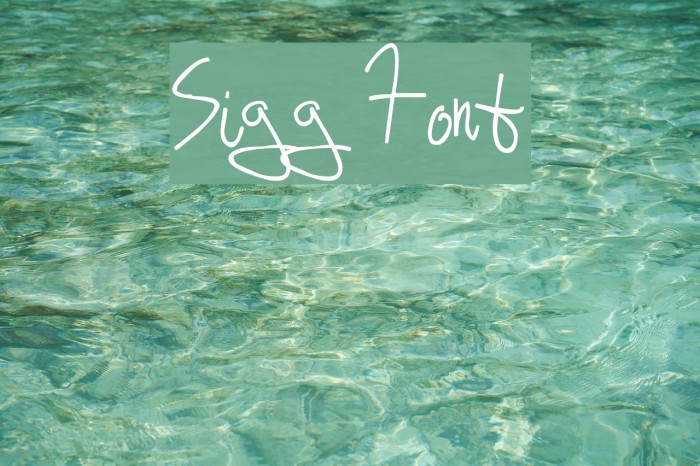 Sigg Font examples