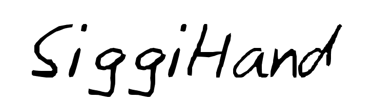 SiggiHand Font