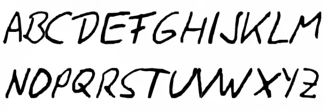 SiggiHand Schriftart Groß