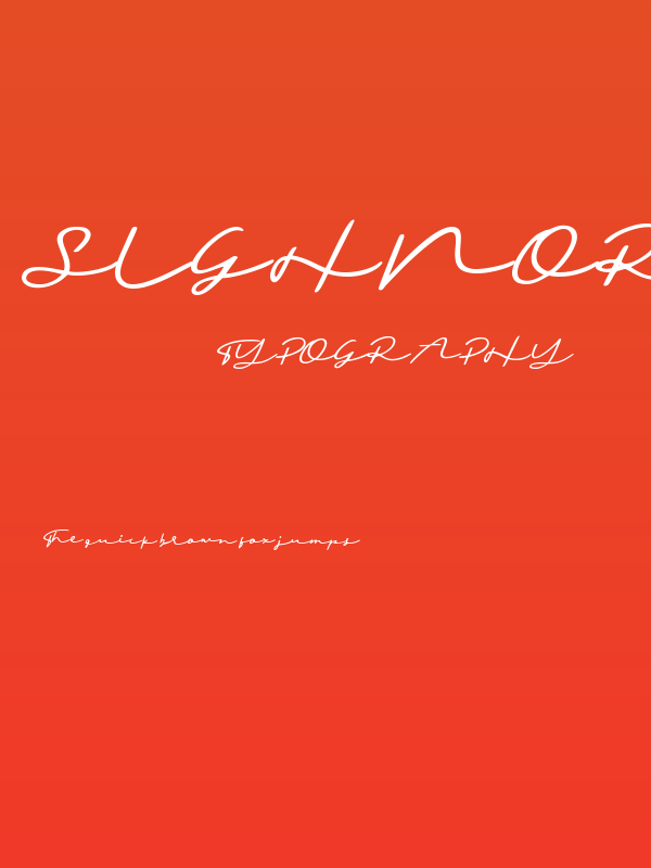 Sighnora Demo Poster