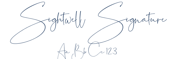 Sightwell Signature Font Preview