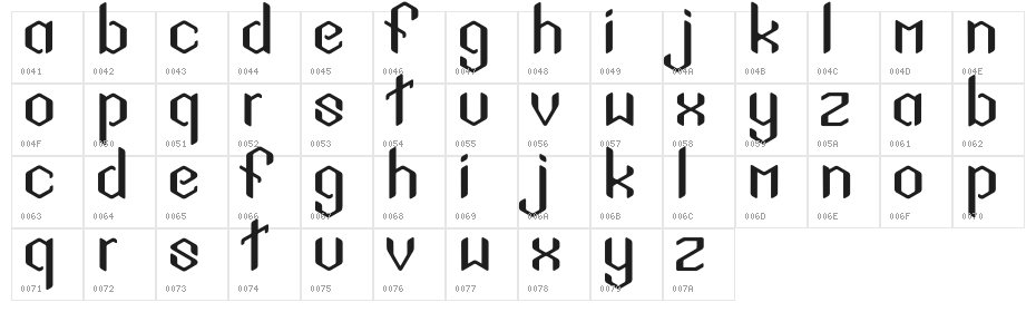 Sigil_Sans Character Map