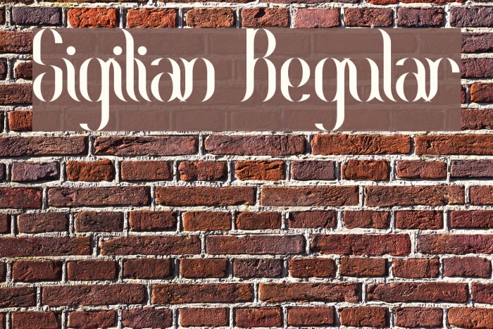 Sigilian Regular Font examples