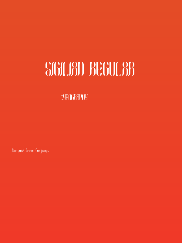 Sigilian Regular Poster