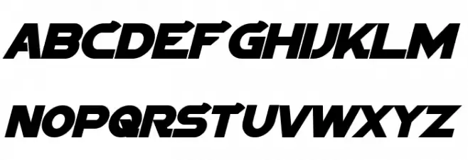 Sigma Five Bold Italic Polices MAJUSCULES