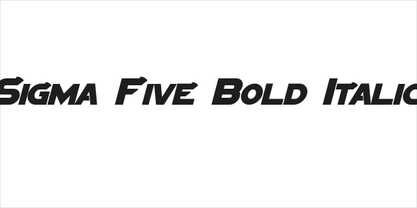 Sigma Five Bold Italic Logo