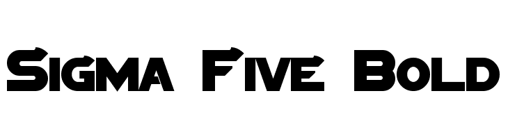 Sigma Five Bold  Frei Schriftart Herunterladen